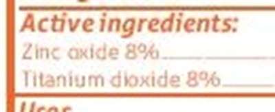 Active Ingredient (Spf 40 Kids Us   Final Label Actives)